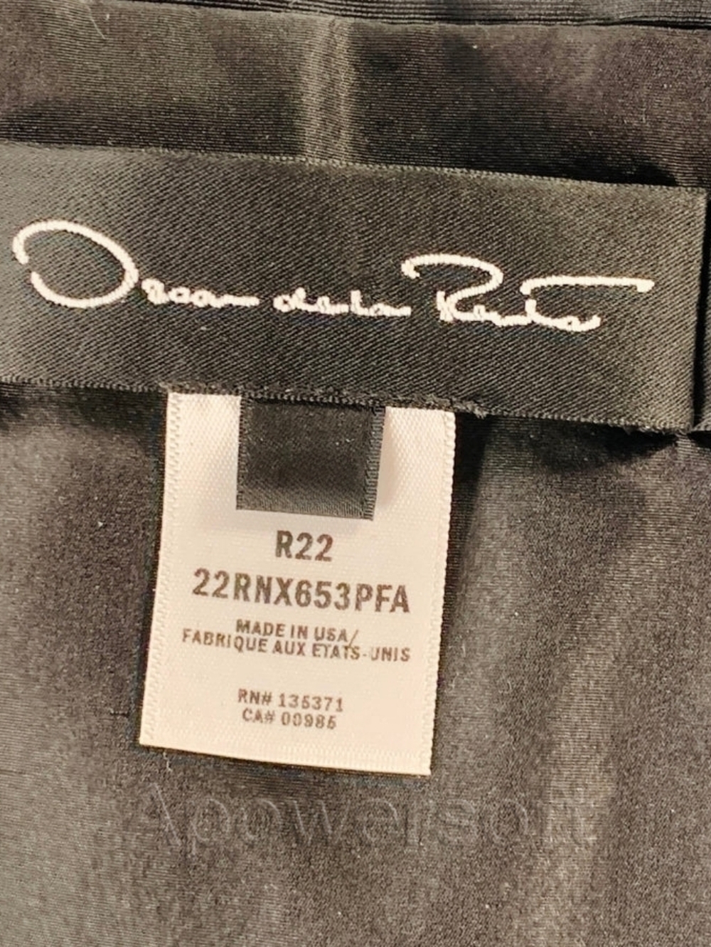 $4,800 OSCAR DE LA RENTA BLACK SILK BLACK LINED VOLUMIN ROSE RUNWAY DRESS US 8 - Picture 10 of 16